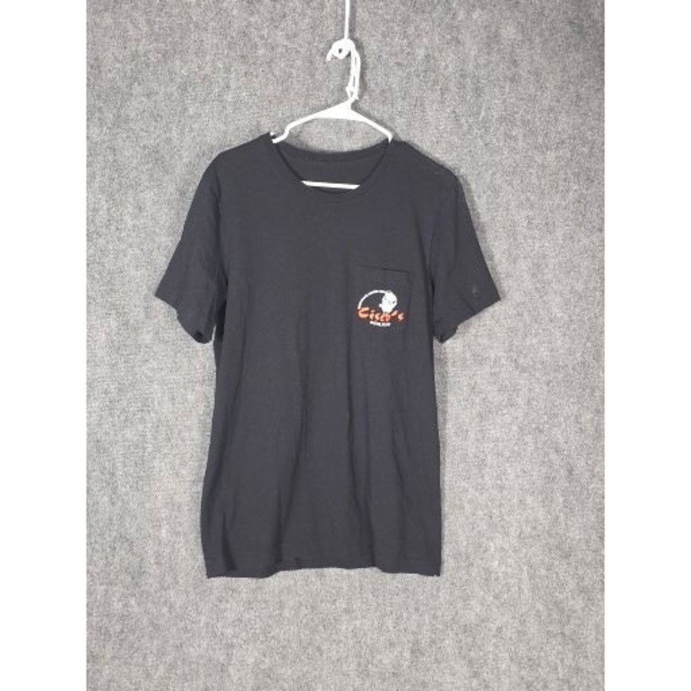 Ciscos Restaurant Austin Tx Graphic TShirt Mens Sz M Black Short Sleeve Pocket - Picture 1 of 9